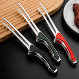 

1pc Stainless Steel Kitchen Tongs, Serving Tongs for Cooking, Metal Food Tongs with Non-Slip Comfort Grip, Non-Stick Cooking Ton

