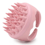

Scalp Massager Shampoo Brush Silicone Hair Scrubber Exfoliating Washing Dandruff Removal Beige Bath Care Accessory Tool


