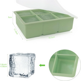 

Large Ice Cube Tray with Lid,Stackable Big Silicone Square Ice Cube Mold for Whiskey Cocktails Bourbon Soups  Treats,BPA Free

