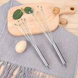 

Stainless Steel Ball Whisk Set Manual Mixer Kitchen Whisk Wire Egg Whisk for Cooking Blending Whisking Beating Stirring

