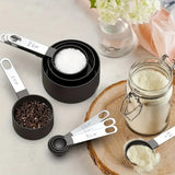 

8pcs Measuring Cups &amp; Spoons Set,Stackable Nesting Measure Cups with Stainless Steel Handle,Kitchen Gadgets for Cooking &amp; Baking

