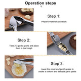 

Multifunctional Garlic Press Crusher Mincer Kitchen Stainless Steel Garlic Smasher Squeezer Garlic Press Chopper for Kitchen

