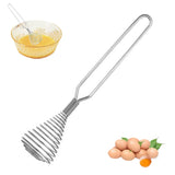 

Stainless Steel Hand Whisk Spring Coil Egg Beater Wire Whisk Kitchen Gadget for Cooking Baking Mixing Frothing Milk Cream Dough

