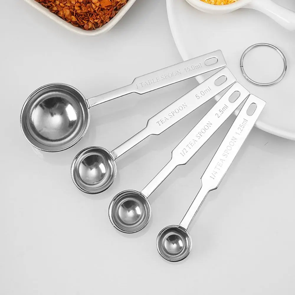 

4PCS  Measuring Spoons Set,Tablespoon and Teaspoon for Measure Liquid and Dry Ingredients

