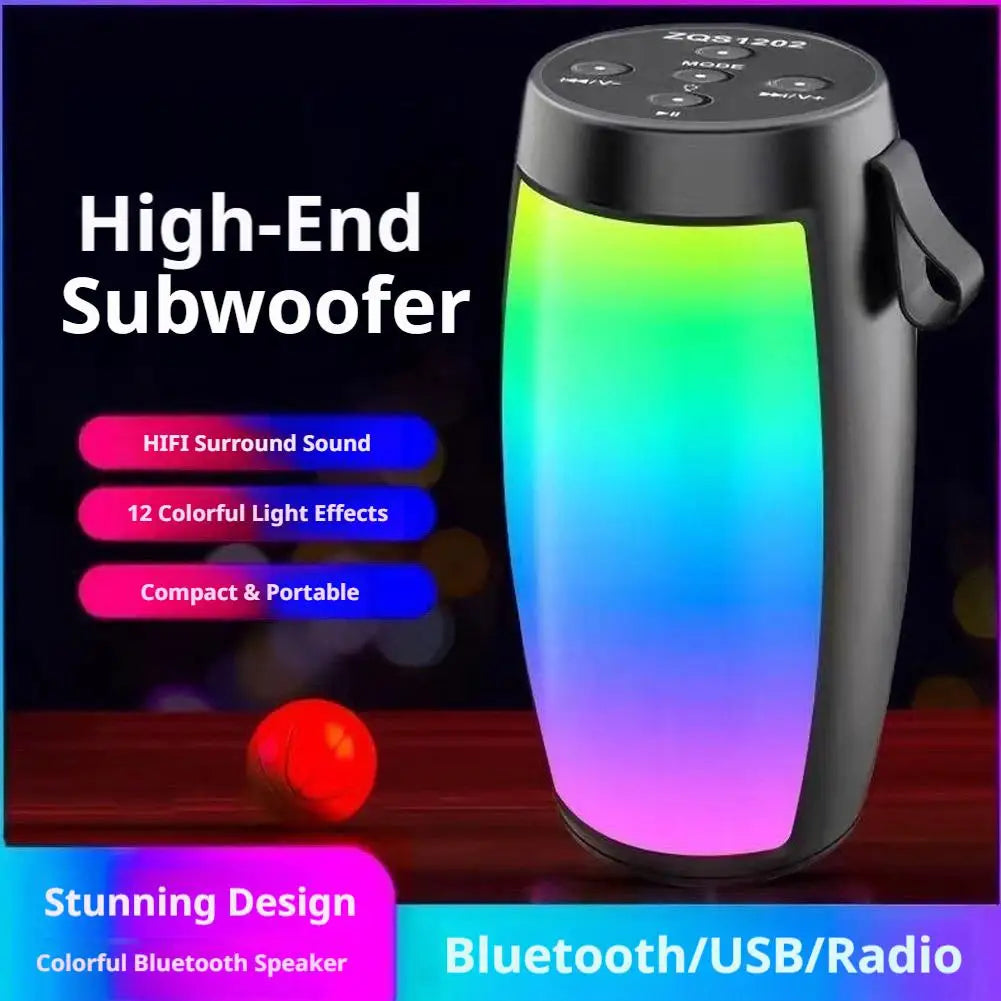 Bluetooth Speaker Wireless Portable IPX7 Waterproof Stereo Loud Booming Bass FM Radio TF Card Player Home Outdoor Party Gifts