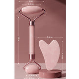 

Face And Neck Massager Roller and Guasha Board Resin Non-rose Crystal Jade Roller Beauty Double-ended Massage Skincare Tools


