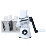 

Vegetable Cutter &amp; Slicer Manual Kitchen Cheese Chopper Machine With 3 Sharp Drums Multifunctional Garlic Potato Shredder

