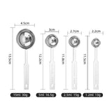 

4PCS  Measuring Spoons Set,Tablespoon and Teaspoon for Measure Liquid and Dry Ingredients


