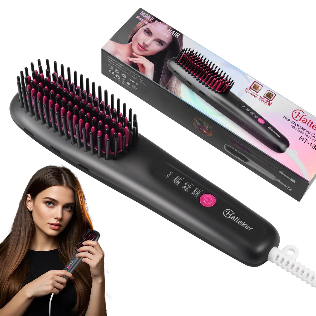 

Brosse lissante à température réglable

