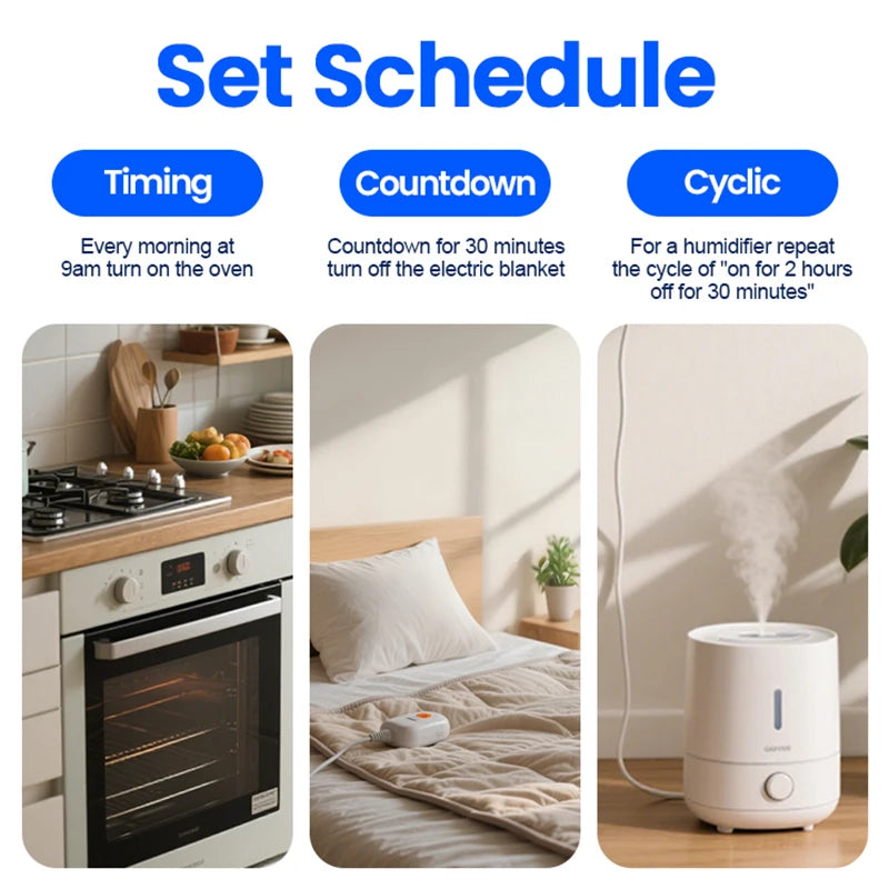 Zigbee EU Smart Plug 16A Power Monitoring Wall Socket Alexa Compatible Voice Control Electrical Socket Wall Ground Outlet