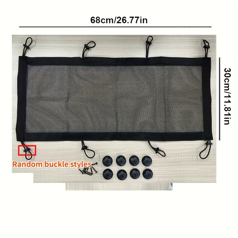 

Under Desk Cable Management Net - 8-Hole Socket Mesh Organizer with Elastic Edge, Flexible Wire Hider for Office &amp; Home

