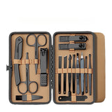 

7/16/24Pcs Manicure Set Professional Nail Clipper Pedicure Kit Stainless Steel Nail Care Tool Grooming Kit with Luxurious Travel

