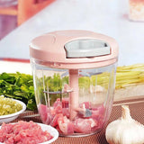

500/900ML Manual Meat Mincer Garlic Chopper Rotate Garlic Press Crusher Vegetable Onion Cutter Kitchen Cooking Accessories

