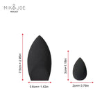 

2pcs Black Beauty Sponge Egg - Latex-Free, Reusable Makeup Blender for Flawless Foundation, Contour &amp; Highlight

