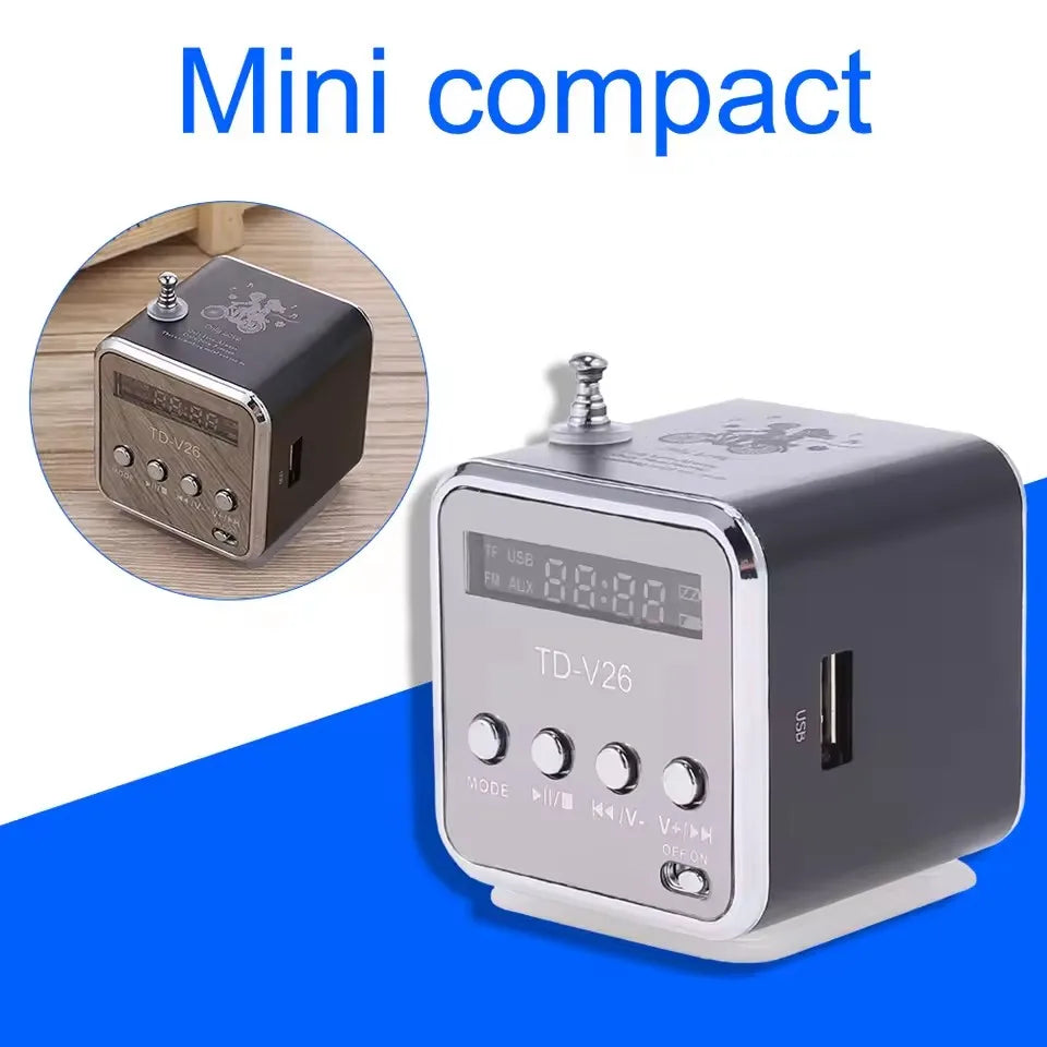 Mini Bluetooth Speaker Radio FM Portable Mp3 Player Wireless Small Sound Box Music Blootooth Bocina Caixa De Som Coluna Column