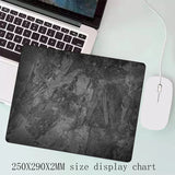 

Gray Mouse Pad Large/Small Overlocked Mousepad NonSlip Desktop Keyboard Table Pad Gray Series Game Desk Mat Computer Accessories

