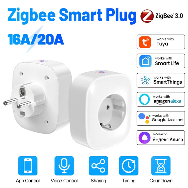 

Prise connectée Zigbee au format européen

