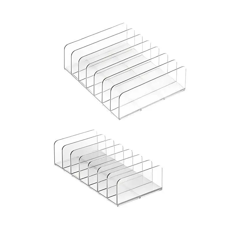 7-Compartment Makeup Organizer Desktop Eye Shadow Palette Display Box Makeup Blush Cosmetics Shelf Make Up Tools Storage Holder