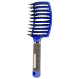

Hair Brush Hair Comb Detangling Hair Brush Bristle&amp;Nylon Women Wet Massage Comb Curly Hairdressing Salon Styling Tools

