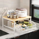 

Kitchen Countertop Organizer – Multi-Use Shelf for Microwave, Spices, Coffee Machine &amp; Printer

