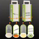

5-In-1 Multifunctional Vegetable Chopper &amp; Slicer Durable Abs Perfect For Outdoor Cooking Vegetable Slicer Cutter Kitchen Tools

