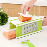 

5-In-1 Multifunctional Vegetable Chopper &amp; Slicer Durable Abs Perfect For Outdoor Cooking Vegetable Slicer Cutter Kitchen Tools


