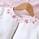 

Ensemble enfant robe et veste fleurie

