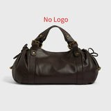 

Women's Simple Crossbody Bag Elegant And Versatile Boston Style Work Interior Polyester Soft Handbag

