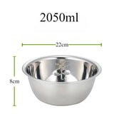 

Stainless Steel Mixing Bowls Portable Kitchen Cooking Nesting Storage Bowls for Home Outdoor Camping Accessories


