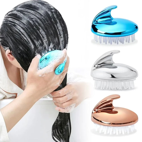 

Scalp Massage Shampoo Brush, Gentle Hair Care Comb, Soft Silicone Head Massager for Men &amp; Women, Wet &amp; Dry Hair

