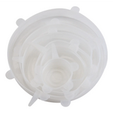 

6Pcs Food Grade Silicone Preservation Cover Reusable Airtight Food Universal Dish Stretch Round Lids For Kitchen Accessories

