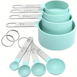 

8pcs Measuring Cups &amp; Spoons Set,Stackable Nesting Measure Cups with Stainless Steel Handle,Kitchen Gadgets for Cooking &amp; Baking

