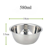 

Stainless Steel Mixing Bowls Portable Kitchen Cooking Nesting Storage Bowls for Home Outdoor Camping Accessories

