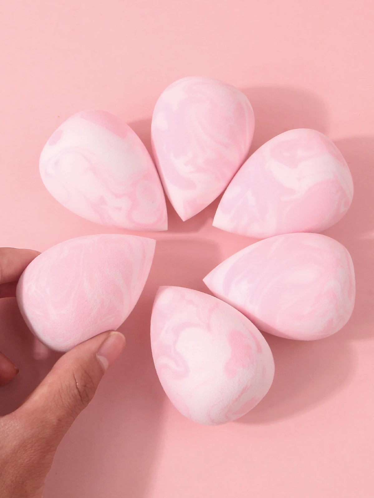 

6Pcs Professional Makeup Sponge Set Large Soft Cosmetic Blender &amp; Powder Puff Beginner-Friendly Face Makeup Kit

