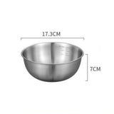 

1-3 Stainless Steel Bowl Set with Scale for Cooking Baking Food Storage Large Capacity Mixing Bowls for Home Kitchen Essentials

