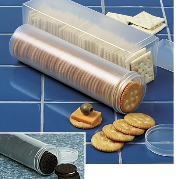 

Stackable Airtight Food Storage Containers with Flip-Top Lids -Organizers, Space-Saving Round &amp; Rectangular Design for Kitchen

