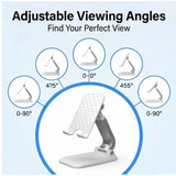 

Desk Mobile Phone Holder Stand for iPhone iPad Xiaomi Adjustable Desktop Tablet Holder Universal Table Cell Phone Stand

