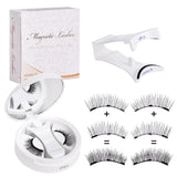 

Magnetic Eyelashes Set Reusable Easy to use Eyelash Extension Tools Natural Curler False Eyelashes With Magnetic Tweezers

