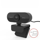 

USB Webcam with Built-in Microphone, Plug and Play PC Camera 360° Rotatable for Video Calls, Zoom, Teams, Streaming


