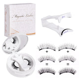 

Magnetic Eyelashes Set Reusable Easy to use Eyelash Extension Tools Natural Curler False Eyelashes With Magnetic Tweezers

