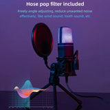 

USB Microphone RGB Microfone Condensador Noise Reduction Wire Game Mic for Podcast Recording Studio Streaming Laptop Desktop PC

