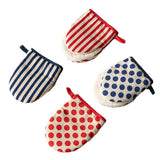 

Style Polka Dot Heat-Resistant Oven Mitts for Home Use,Japanese Microwave Safe Gloves  kitchen gloves  heat resistant gloves

