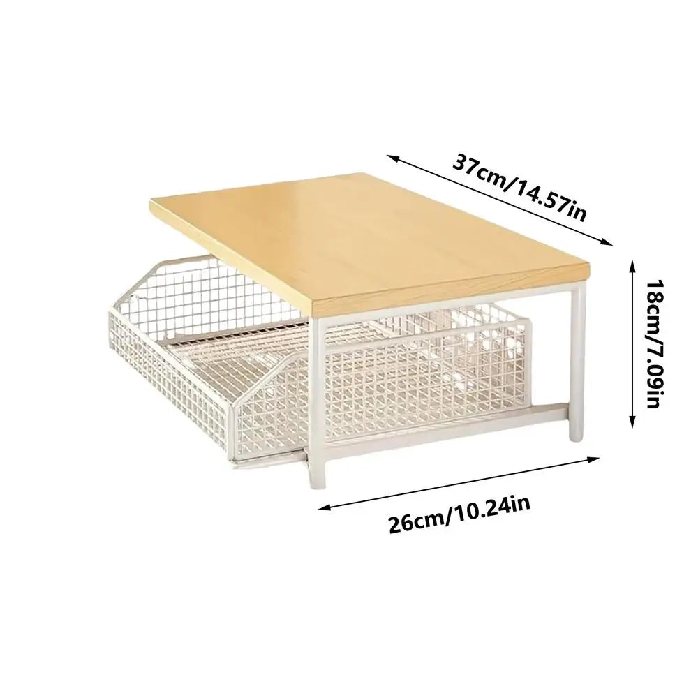 

Kitchen Countertop Organizer 2 Tier Organizer Rack Multi Use Shelf For Microwave Coffee Machine Printer Kitchen Accessories

