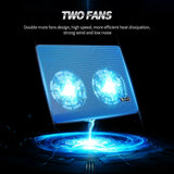 

High-performance Laptop Cooler Laptop Cooling Pad Double Fans Cooler with Two USB Ports Support for Laptops Under 17 inch

