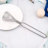 

Stainless Steel Hand Whisk Spring Coil Egg Beater Wire Whisk Kitchen Gadget for Cooking Baking Mixing Frothing Milk Cream Dough

