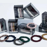 

3PCS/Set 100% Pure Mulberry Silk Hair Scrunchies Silk Hair Ties Hairbands Skinny Ponytail Holders Hair Care Accessories

