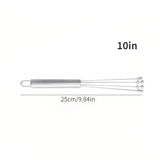

Stainless Steel Ball Whisk Set Manual Mixer Kitchen Whisk Wire Egg Whisk for Cooking Blending Whisking Beating Stirring


