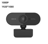 

USB Webcam with Built-in Microphone, Plug and Play PC Camera 360° Rotatable for Video Calls, Zoom, Teams, Streaming

