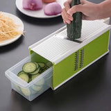 

5-In-1 Multifunctional Vegetable Chopper &amp; Slicer Durable Abs Perfect For Outdoor Cooking Vegetable Slicer Cutter Kitchen Tools

