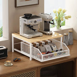 

Kitchen Countertop Organizer – Multi-Use Shelf for Microwave, Spices, Coffee Machine &amp; Printer

